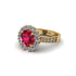 Diamond Round Halo Engagement Ring - Unity No. 10 image 1