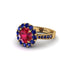 Sapphire Round Halo Engagement Ring - Unity No. 70 image 1