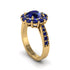 Sapphire Round Halo Engagement Ring - Unity No. 73 image 2