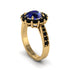 Black Diamond Round Halo Engagement Ring - Unity No. 43 image 2