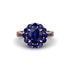 Sapphire Round Halo Engagement Ring - Unity No. 74 image 3
