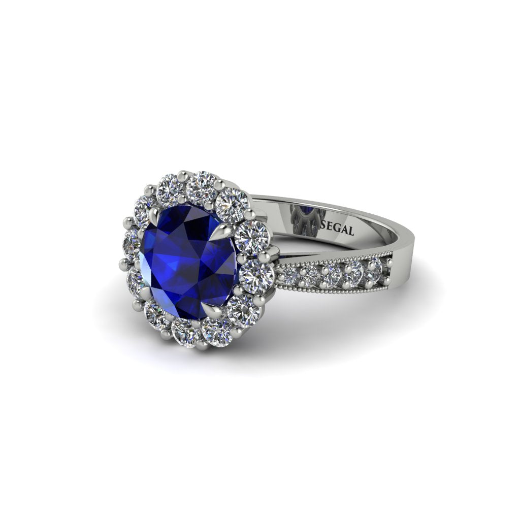Diamond Round Halo Engagement Ring - Unity No. 15
