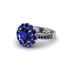 Sapphire Round Halo Engagement Ring - Unity No. 75 image 1