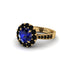 Black Diamond Round Halo Engagement Ring - Unity No. 43 image 1