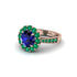 Emerald Round Halo Engagement Ring - Unity No. 29 image 1