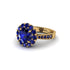 Sapphire Round Halo Engagement Ring - Unity No. 73 image 1