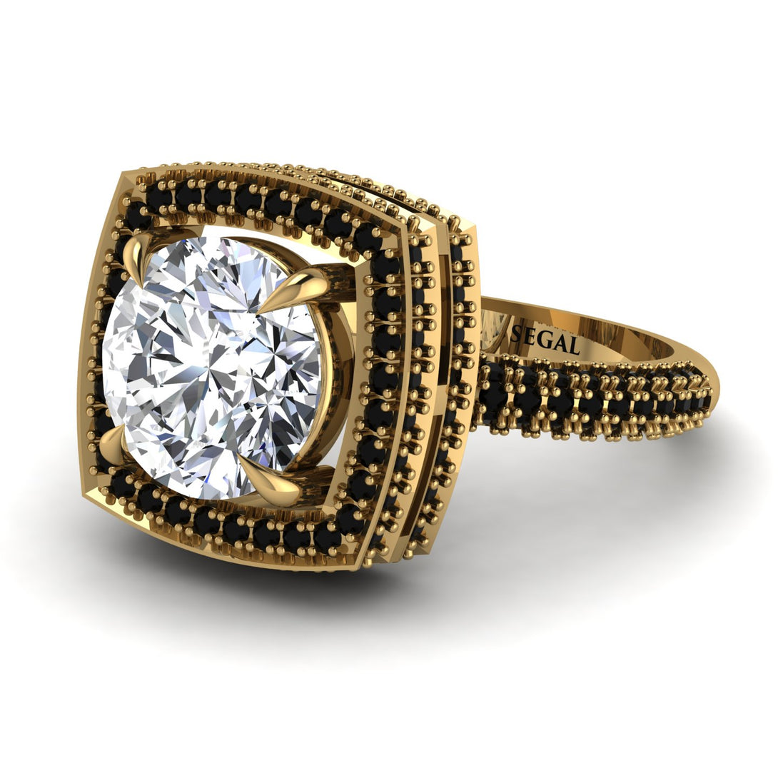 Round Diamond Double Halo Engagement Ring - Kayleigh No. 31