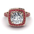 Round Diamond Double Halo Engagement Ring - Kayleigh No. 47 image 2