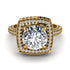 Round Diamond Double Halo Engagement Ring - Kayleigh No. 1 image 2
