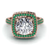 Round Diamond Double Halo Engagement Ring - Kayleigh No. 17 image 2
