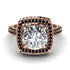 Round Diamond Double Halo Engagement Ring - Kayleigh No. 32 image 2