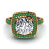 Round Diamond Double Halo Engagement Ring - Kayleigh No. 16 image 2