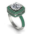 Round Diamond Double Halo Engagement Ring - Kayleigh No. 18 image 3