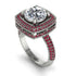 Round Diamond Double Halo Engagement Ring - Kayleigh No. 48 image 3
