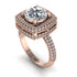 Round Diamond Double Halo Engagement Ring - Kayleigh No. 2 image 3