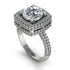 Round Diamond Double Halo Engagement Ring - Kayleigh No. 3 image 3