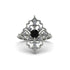 Diamond Royal Filigree Cluster Engagement Ring - Zinnia No. 9 image 1
