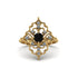 Diamond Royal Filigree Cluster Engagement Ring - Zinnia No. 7 image 1