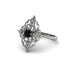 Diamond Royal Filigree Cluster Engagement Ring - Zinnia No. 9 image 2