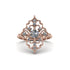 Diamond Royal Filigree Cluster Engagement Ring - Zinnia No. 2 image 1