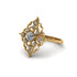 Diamond Royal Filigree Cluster Engagement Ring - Zinnia No. 1 image 3