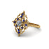 Sapphire Royal Filigree Cluster Engagement Ring - Zinnia No. 61 image 3