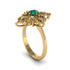 Diamond Royal Filigree Cluster Engagement Ring - Zinnia No. 4 image 2