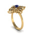 Diamond Royal Filigree Cluster Engagement Ring - Zinnia No. 13 image 2