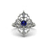 Diamond Royal Filigree Cluster Engagement Ring - Zinnia No. 15 image 1