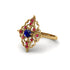 Ruby Royal Filigree Cluster Engagement Ring - Zinnia No. 58 image 3