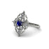 Diamond Royal Filigree Cluster Engagement Ring - Zinnia No. 15 image 3