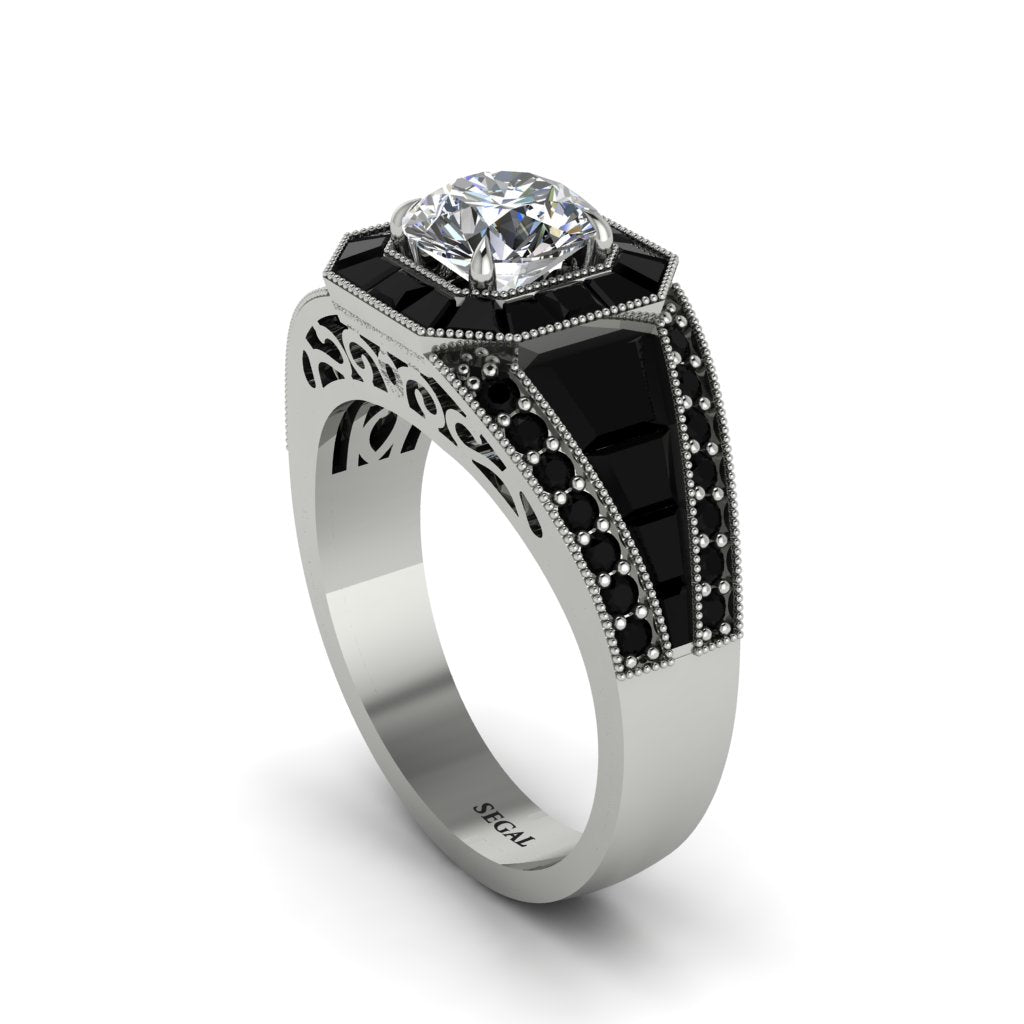 Diamond Royal Radiance Halo Engagement Ring - Liana No. 33