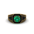 Emerald Royal Radiance Halo Engagement Ring - Liana No. 34 image 2