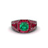 Emerald Royal Radiance Halo Engagement Ring - Liana No. 51 image 2