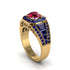 Ruby Royal Radiance Halo Engagement Ring - Liana No. 70 image 1
