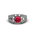 Ruby Royal Radiance Halo Engagement Ring - Liana No. 12 image 2