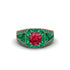 Ruby Royal Radiance Halo Engagement Ring - Liana No. 26 image 2
