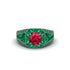 Ruby Royal Radiance Halo Engagement Ring - Liana No. 27 image 2