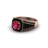 Ruby Royal Radiance Halo Engagement Ring - Liana No. 41 image 3