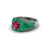 Ruby Royal Radiance Halo Engagement Ring - Liana No. 27 image 3