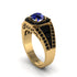 Sapphire Royal Radiance Halo Engagement Ring - Liana No. 43 image 1