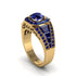 Sapphire Royal Radiance Halo Engagement Ring - Liana No. 73 image 1