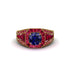 Sapphire Royal Radiance Halo Engagement Ring - Liana No. 58 image 2
