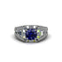 Sapphire Royal Radiance Halo Engagement Ring - Liana No. 15 image 2