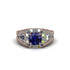 Sapphire Royal Radiance Halo Engagement Ring - Liana No. 14 image 2