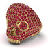 Ruby-Encrusted Skull Men's Fashion Ring - Jules No. 10 image 8