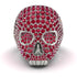Ruby-Encrusted Skull Men's Fashion Ring - Jules No. 12 image 7