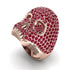 Ruby-Encrusted Skull Men's Fashion Ring - Jules No. 11 image 9