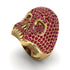 Ruby-Encrusted Skull Men's Fashion Ring - Jules No. 10 image 9