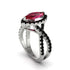 Ruby Marquise Split Shank Engagement Ring - Carly No. 42 image 1